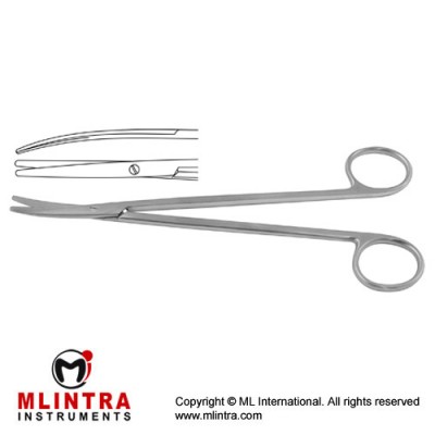 Metzenbaum-Fino Delicate Dissecting Scissor Curved - Blunt/Blunt Slender Pettern Stainless Steel, 23 cm - 9"